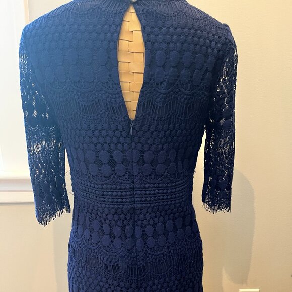 Darling 3/4 Length Crochet/Lace Dress, Size Medium - Picture 5 of 6
